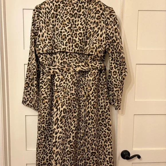 J.Crew Collection Leopard Tailored Trench Coat - Picture 9 of 10